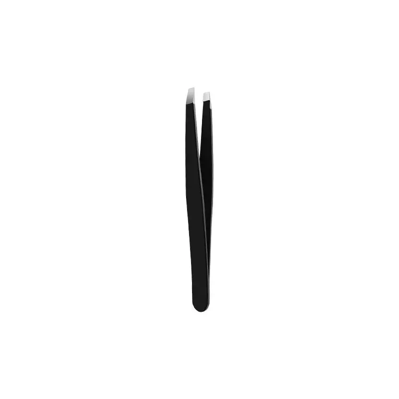 Single black tweezer on white